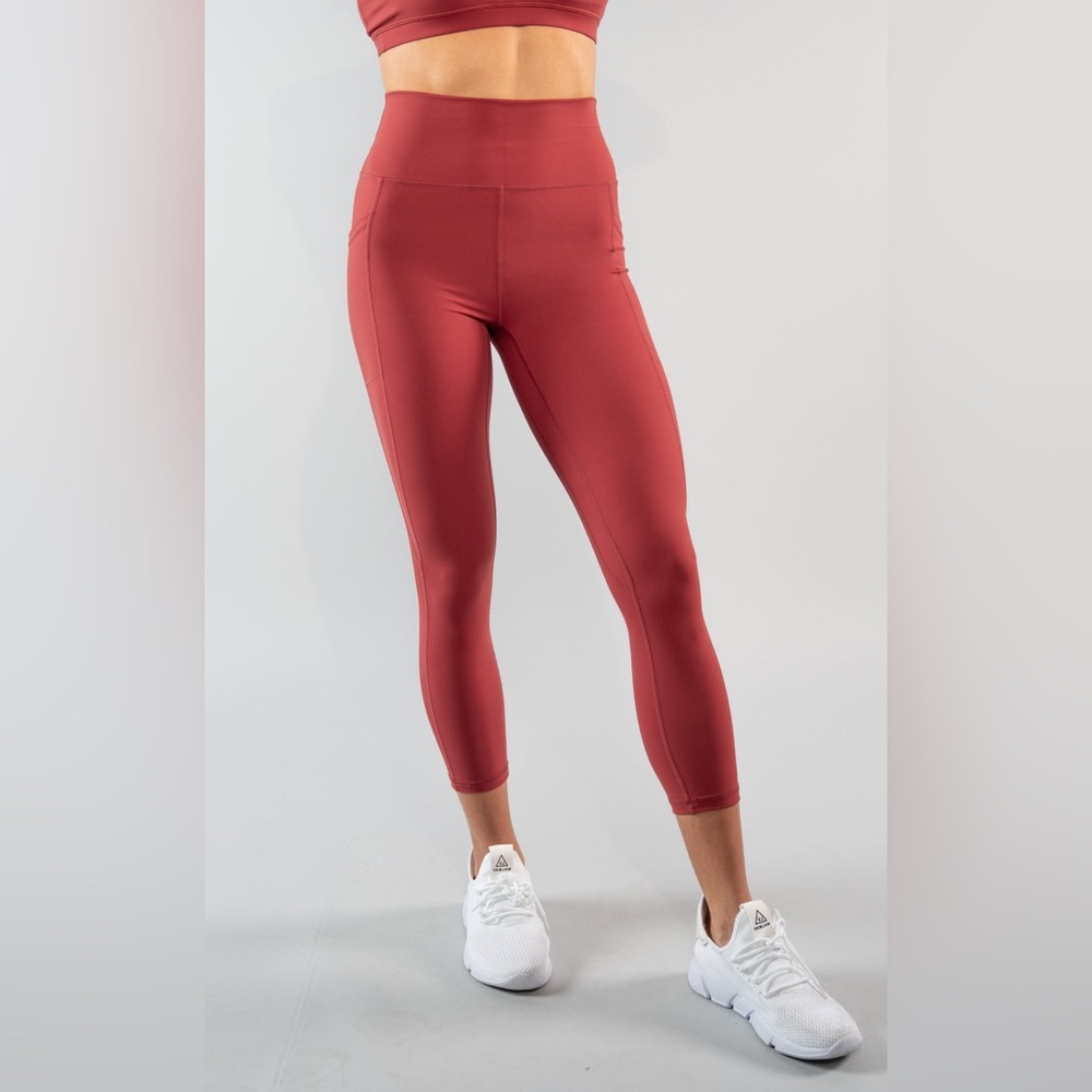 Southern athletica High-Rise 7/8 Leggings - Brick Red